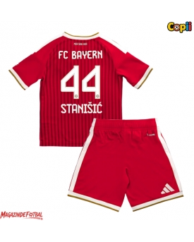 Bayern Munich Josip Stanisic #44 Echipament de Fotbal Replică 2026-27 Copii Acasa (+ Șorturi)